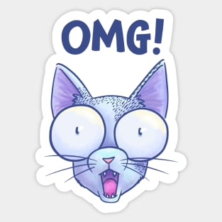 OMG Cat Sticker